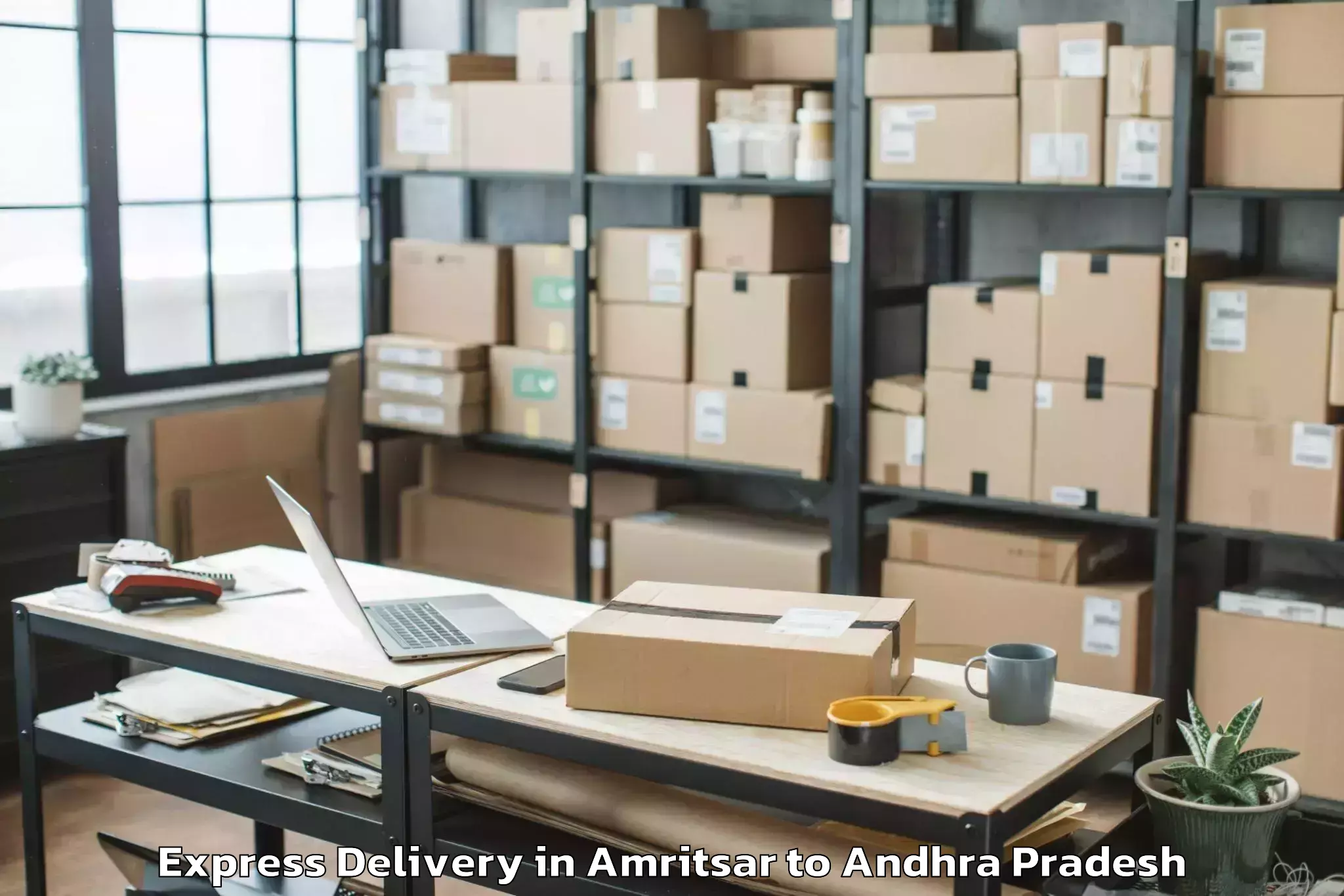 Leading Amritsar to Gudivada Express Delivery Provider